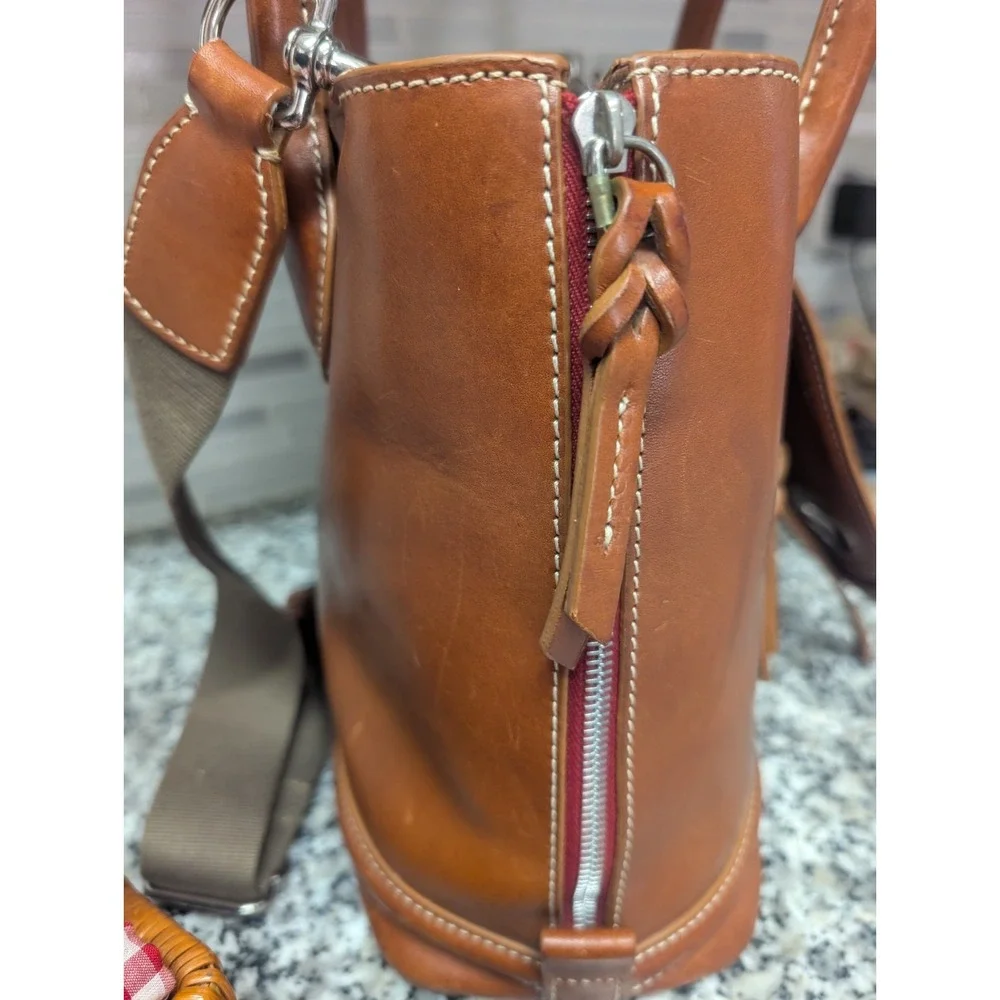 Dooney & Bourke Florentine Leather Barlow Side Zip Tote Satchel  Shoulder Bag